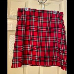 🎄holiday red plaid skirt from Talbots🎄
